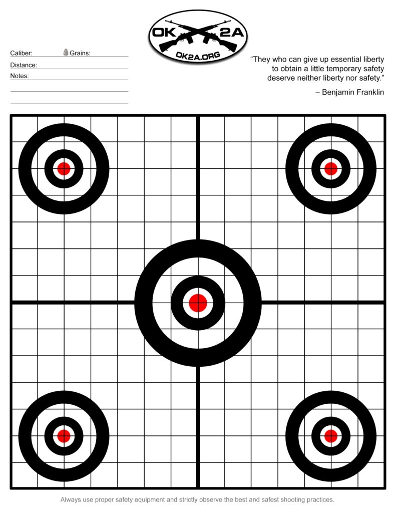 Download Printable Targets Here Oklahoma 2nd Amendment Association Download Printable Targets Here Oklahoma 2nd Amendment Association