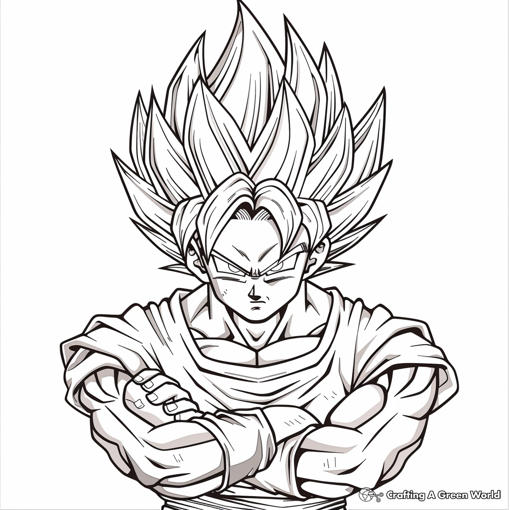 Dragon Ball Z Coloring Pages Free Printable 
