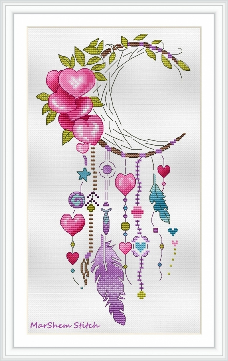 Dreamcatcher Hearts Cross Stitch Pattern Code MSS 018 MarShem Stitch Buy Online On Mybobbin Dreamcatcher Hearts Cross Stitch Pattern Code MSS 018 MarShem Stitch Buy Online On Mybobbin