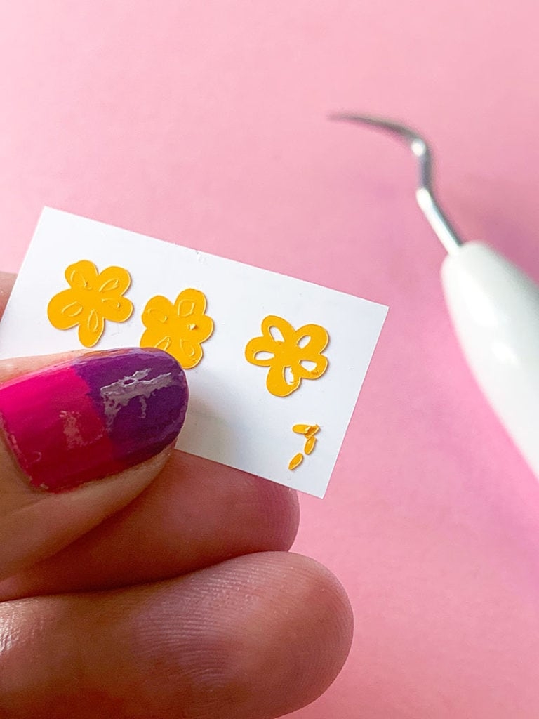 Easy DIY Floral Nail Decals With Vinyl And Cricut 100 Directions Easy DIY Floral Nail Decals With Vinyl And Cricut 100 Directions