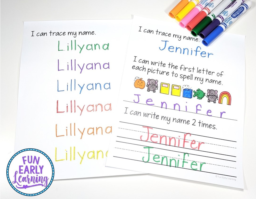 Editable Name Practice Name Writing Worksheets Fun Early Learning