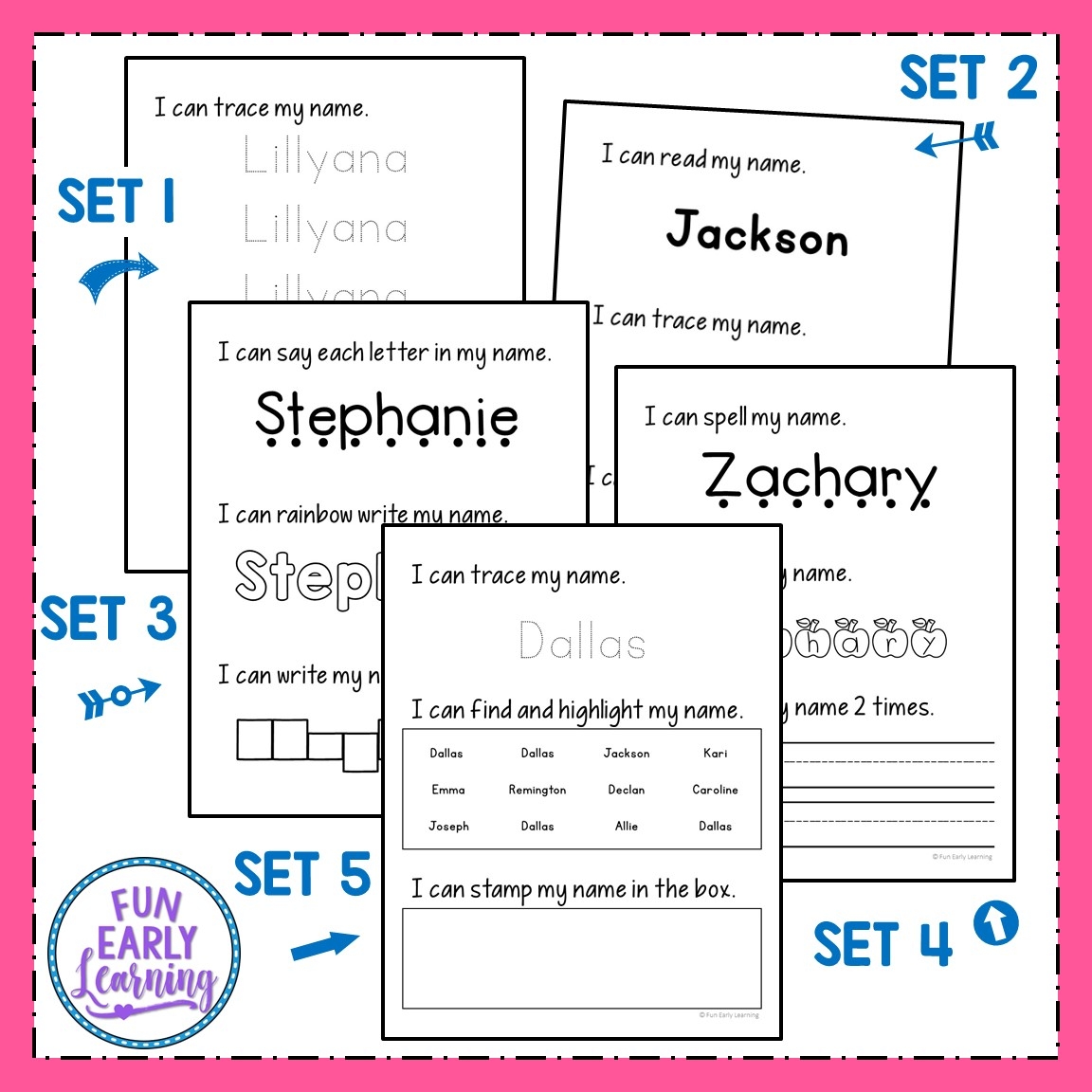 Editable Name Practice Name Writing Worksheets Fun Early Learning