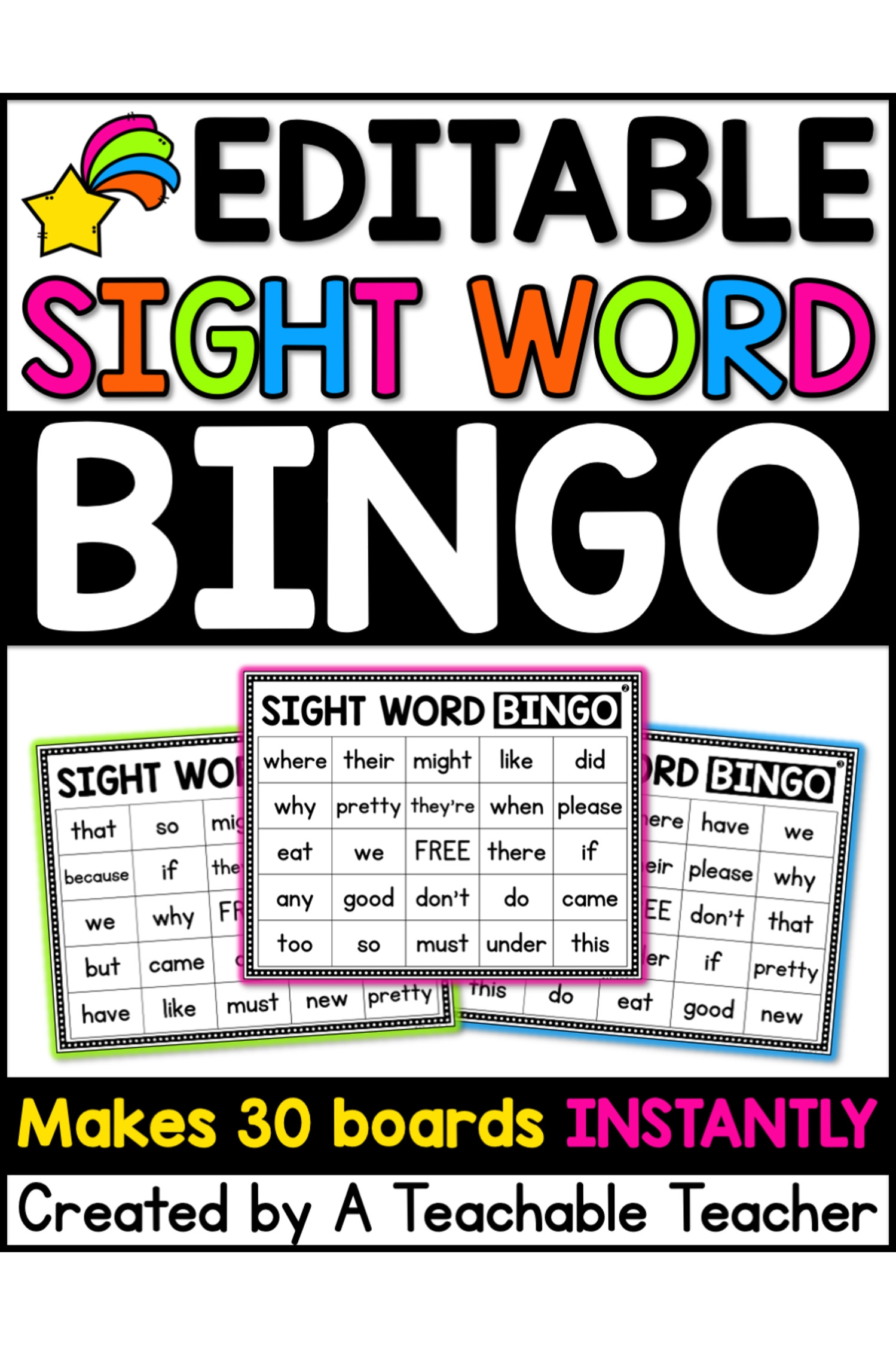 sight word worksheet generator