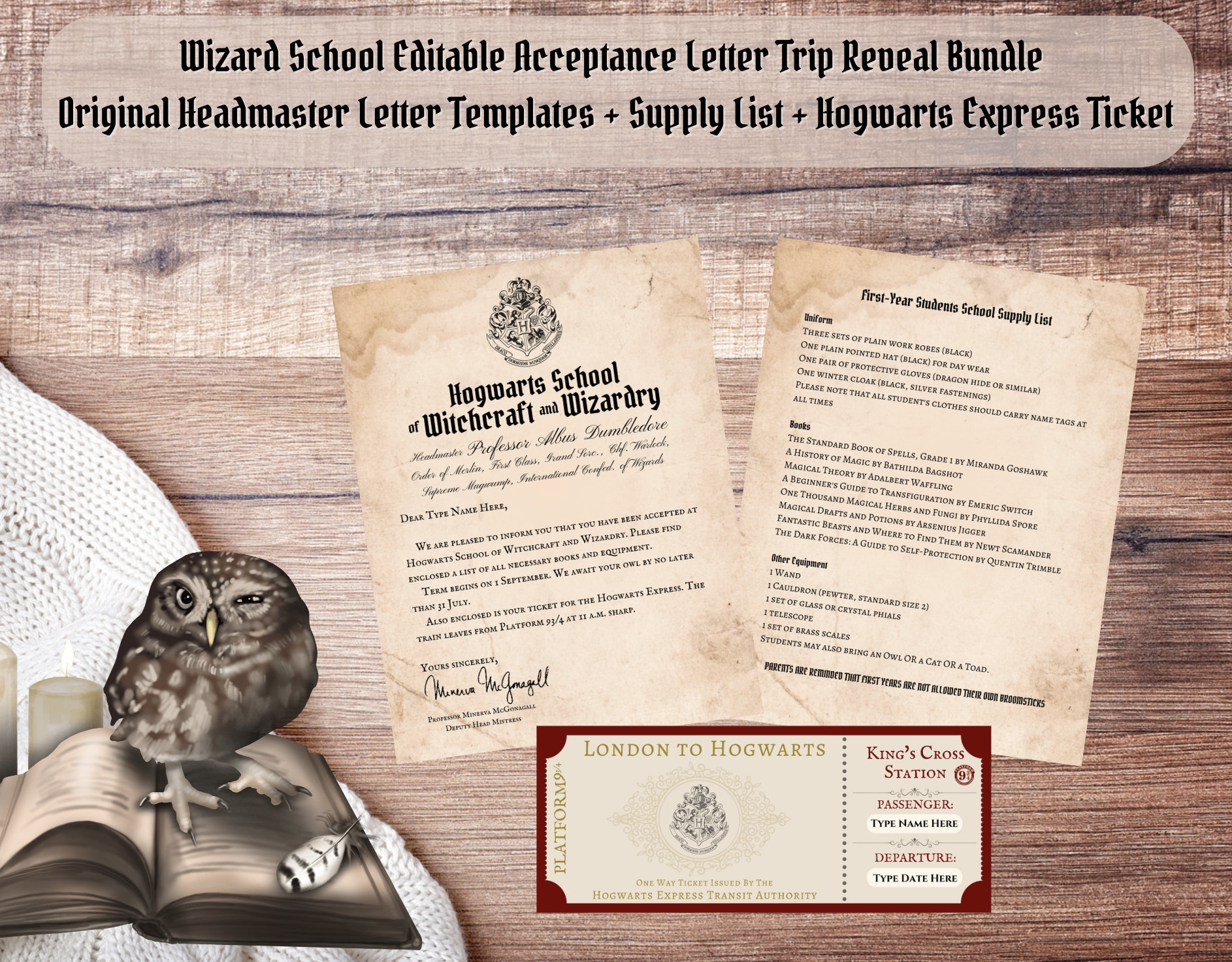 Editable Wizard School Acceptance Letter Train Ticket Trip Reveal Bundle Customizable Canva Template Download And Print Etsy Editable Wizard School Acceptance Letter Train Ticket Trip Reveal Bundle Customizable Canva Template Download And Print Etsy