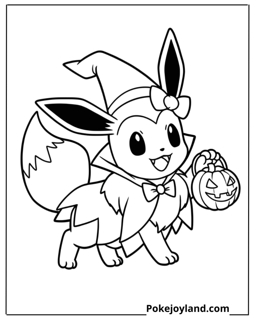 Eevee Coloring Pages Free PDF Printables PokeJoyLand