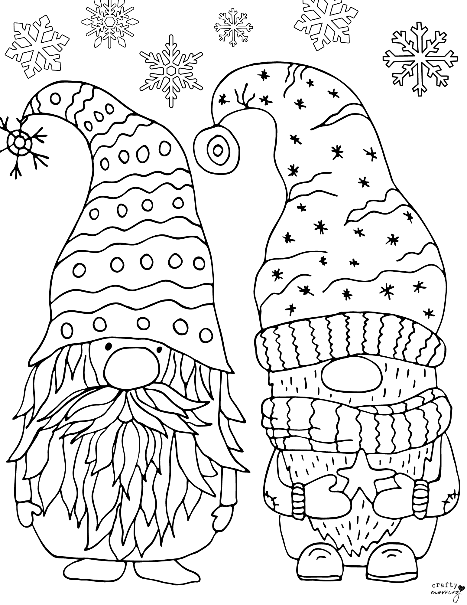 Elf Coloring Pages To Print Crafty Morning