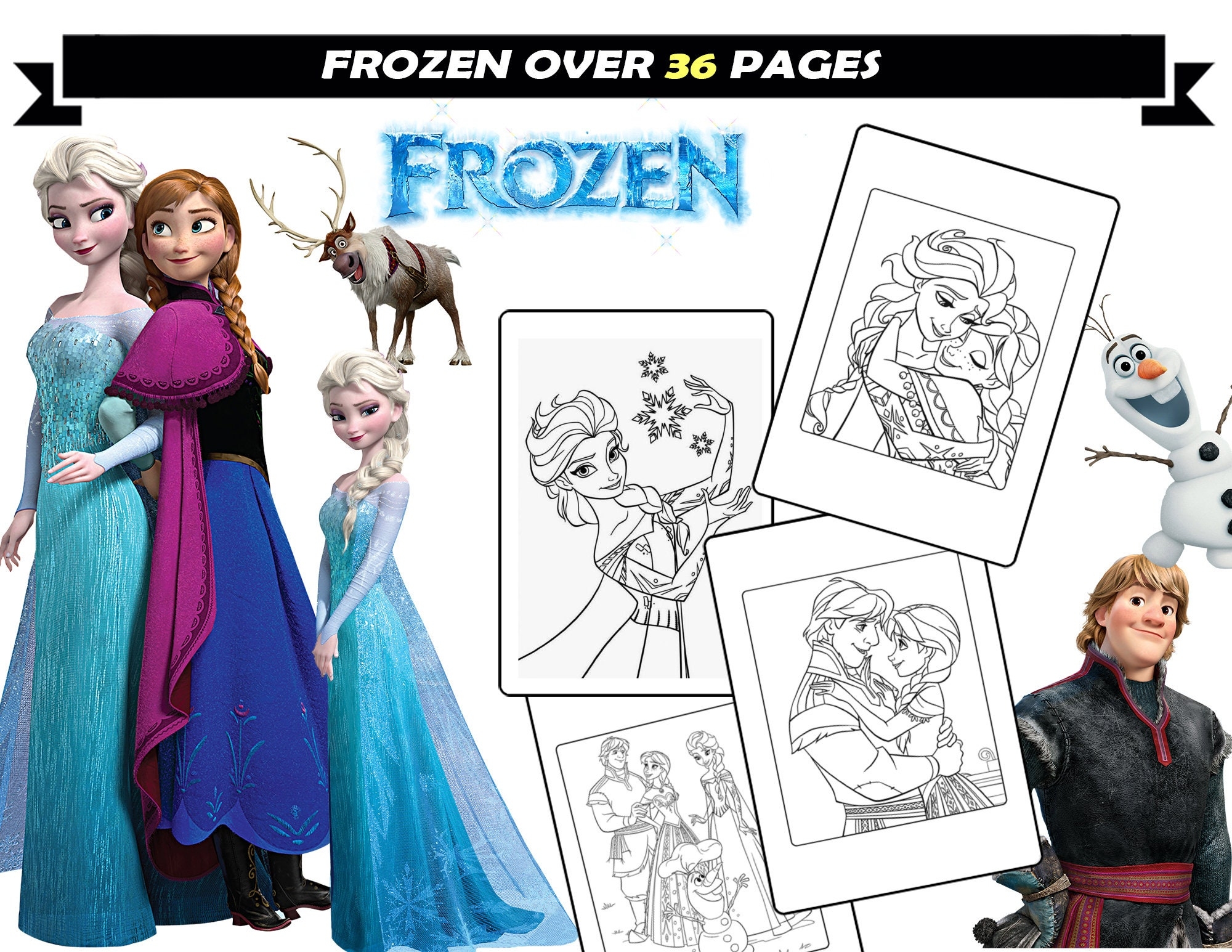 elsa coloring sheets printable