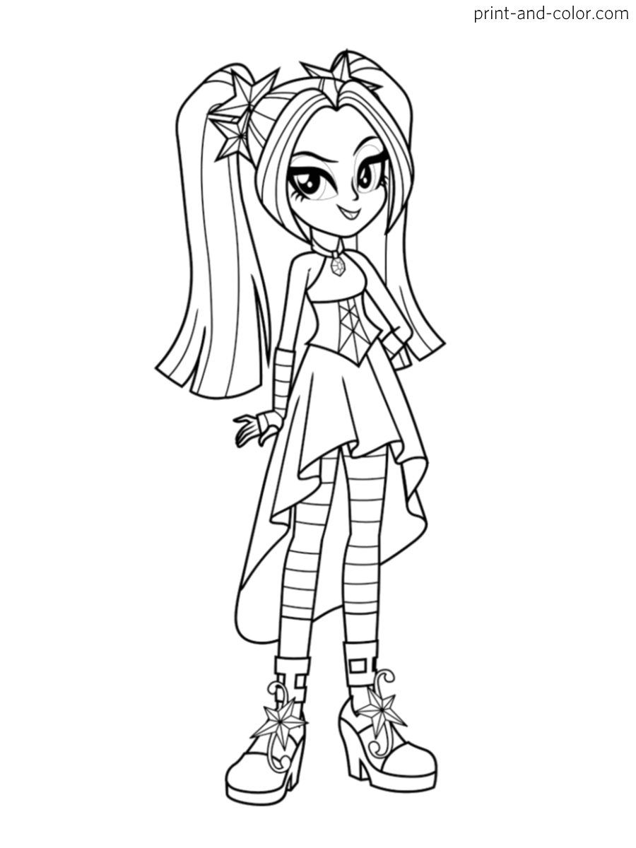 Equestria Girls Coloring Pages Print And Color