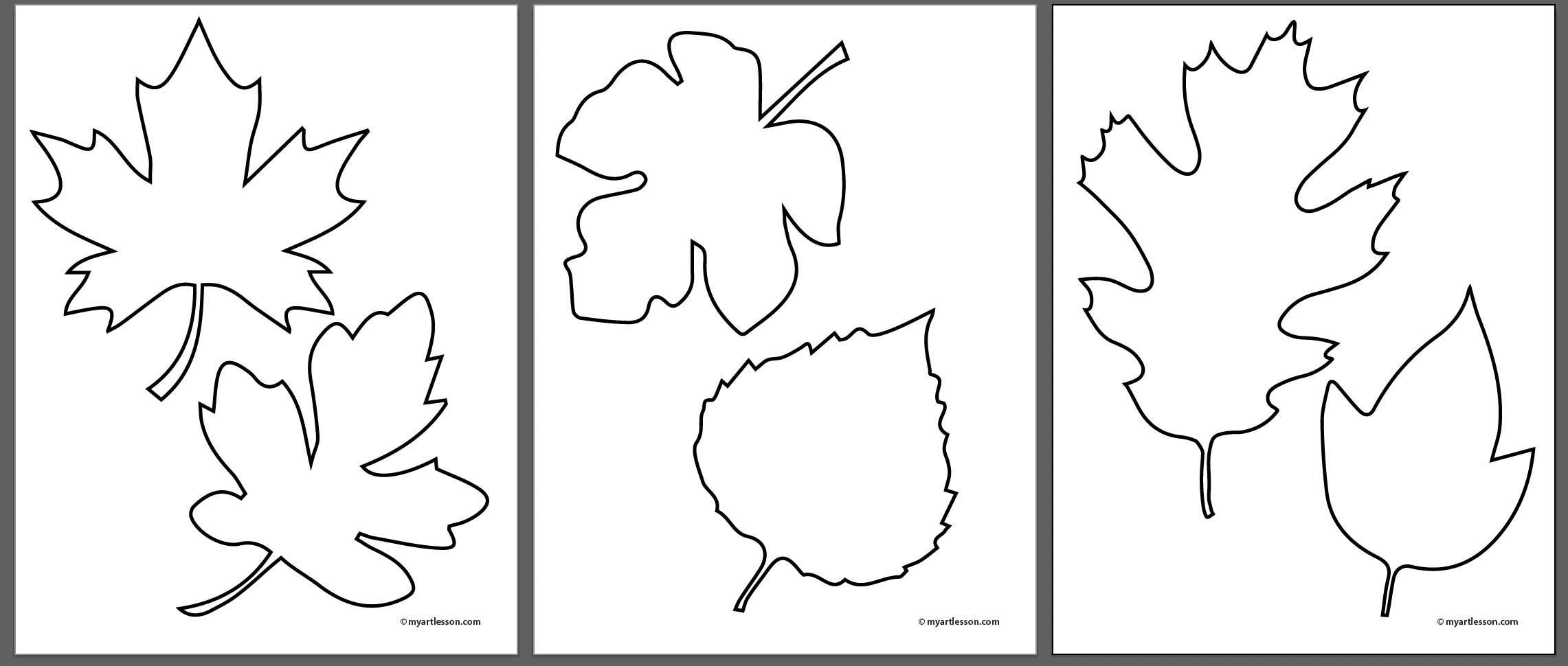 Fall Leaves Template My Art Lesson Fall Leaves Template My Art Lesson
