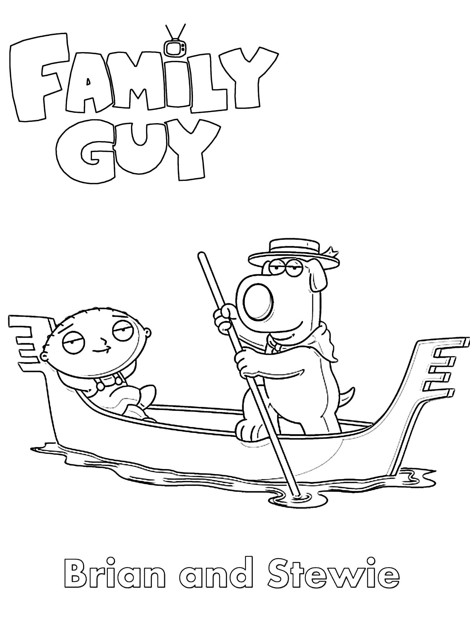 family guy coloring page