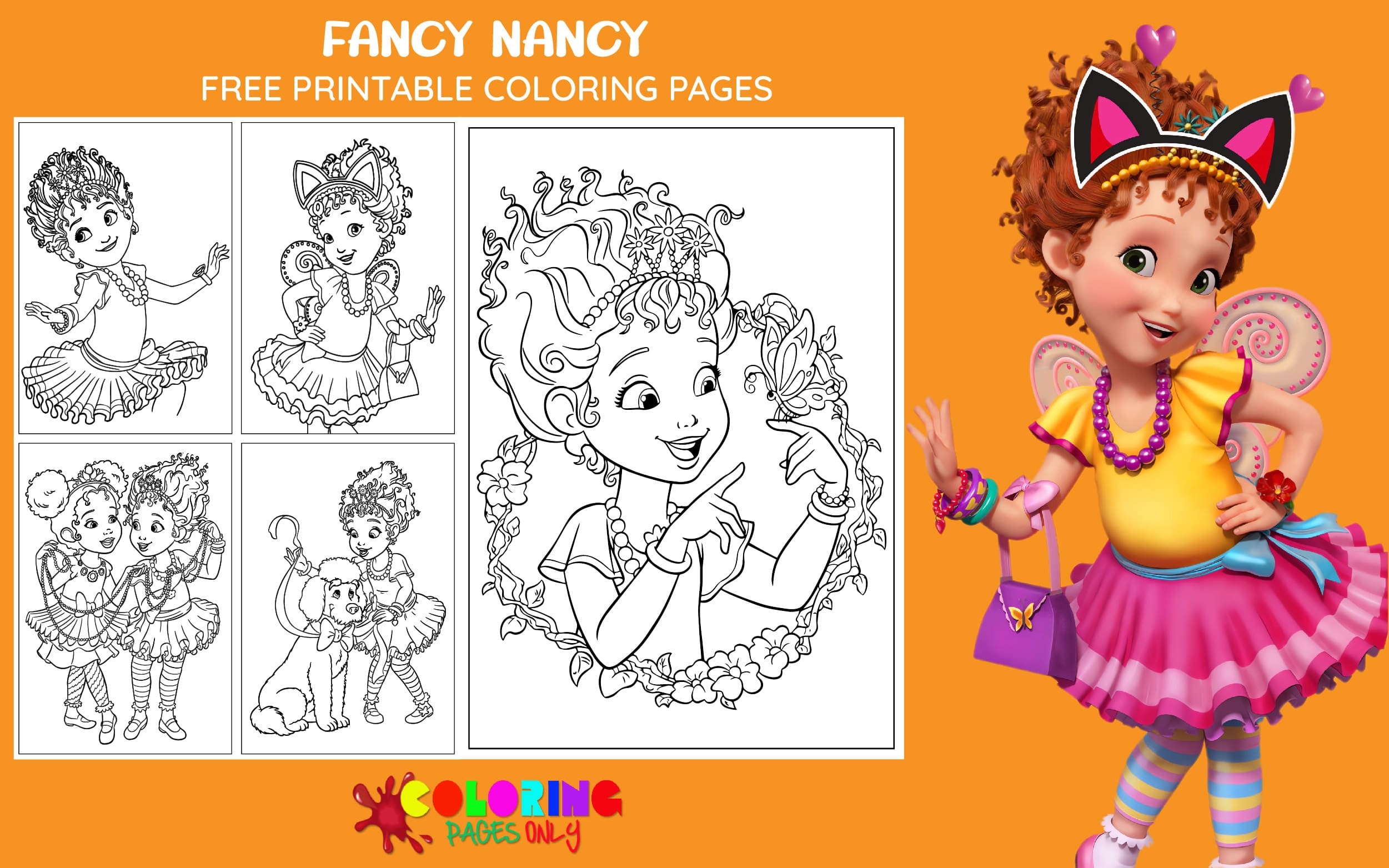 Fancy Nancy Coloring Disney Fancy Nancy Magic Ink Coloring Book Set Jamaica Ubuy