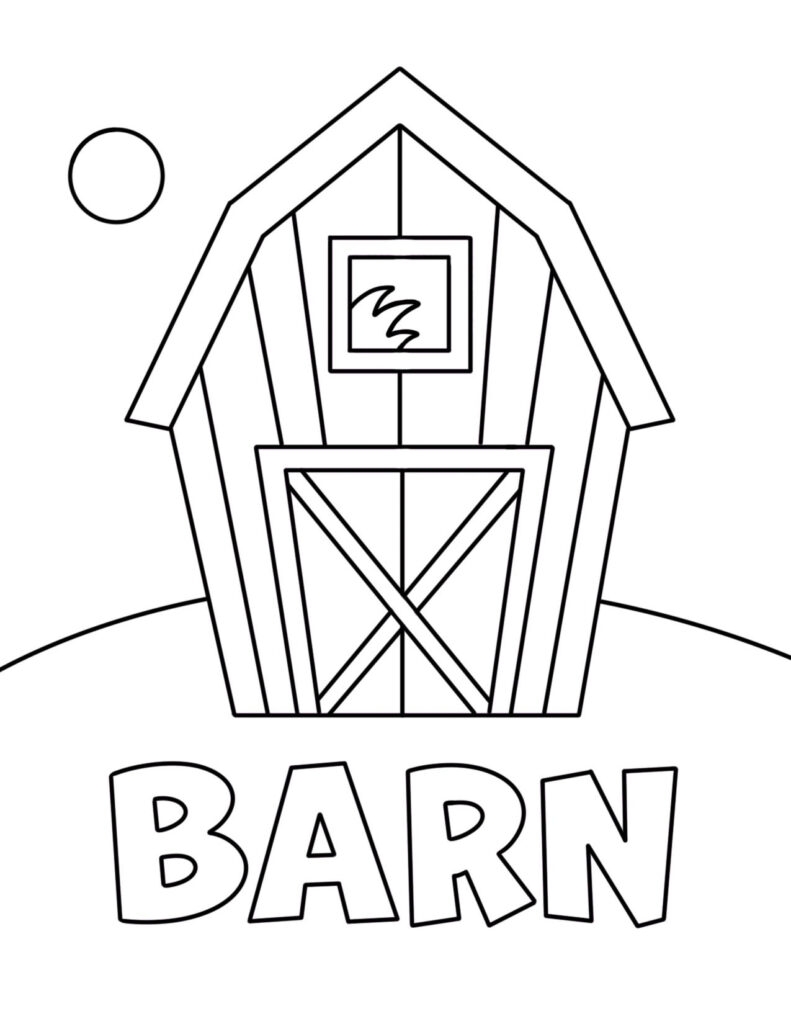 Fantastic Farm Coloring Pages For Preschool The Hollydog Blog