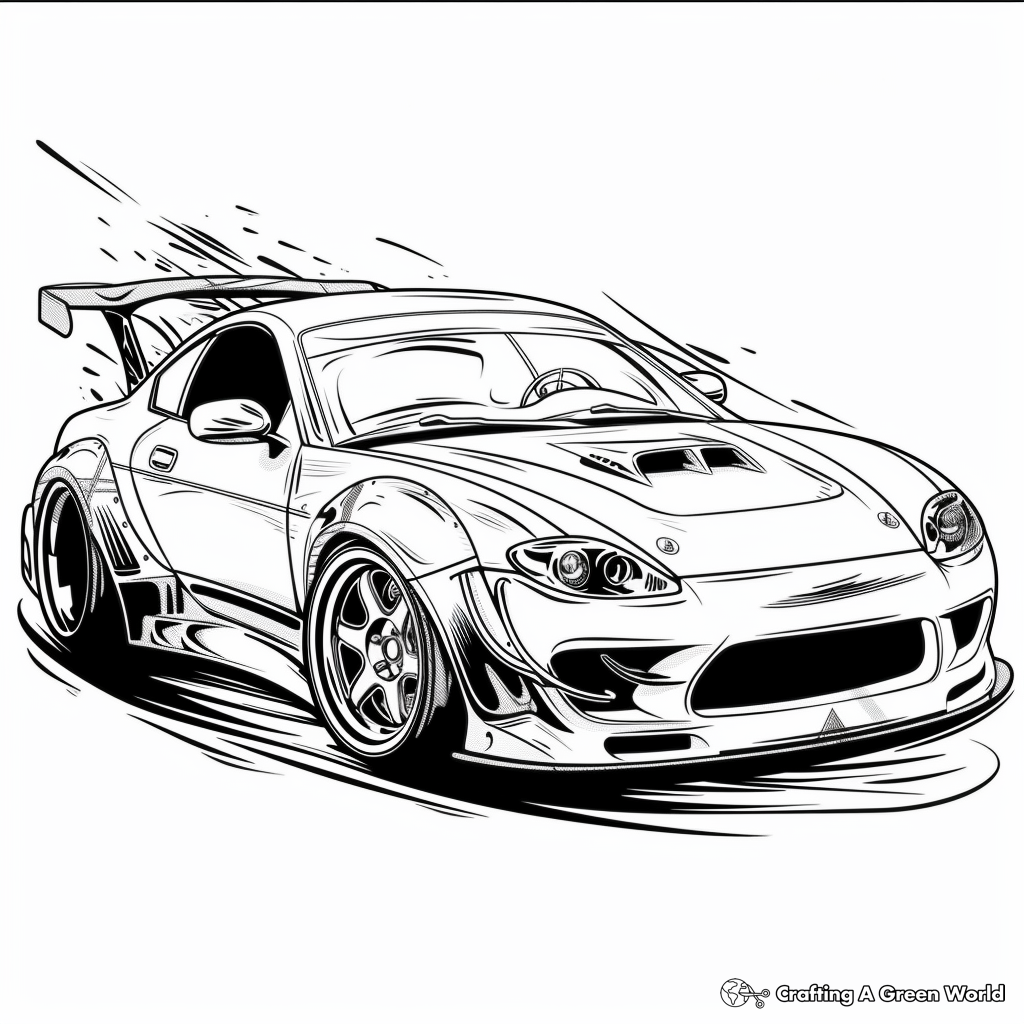 Fast And Furious Coloring Pages Free Printable 