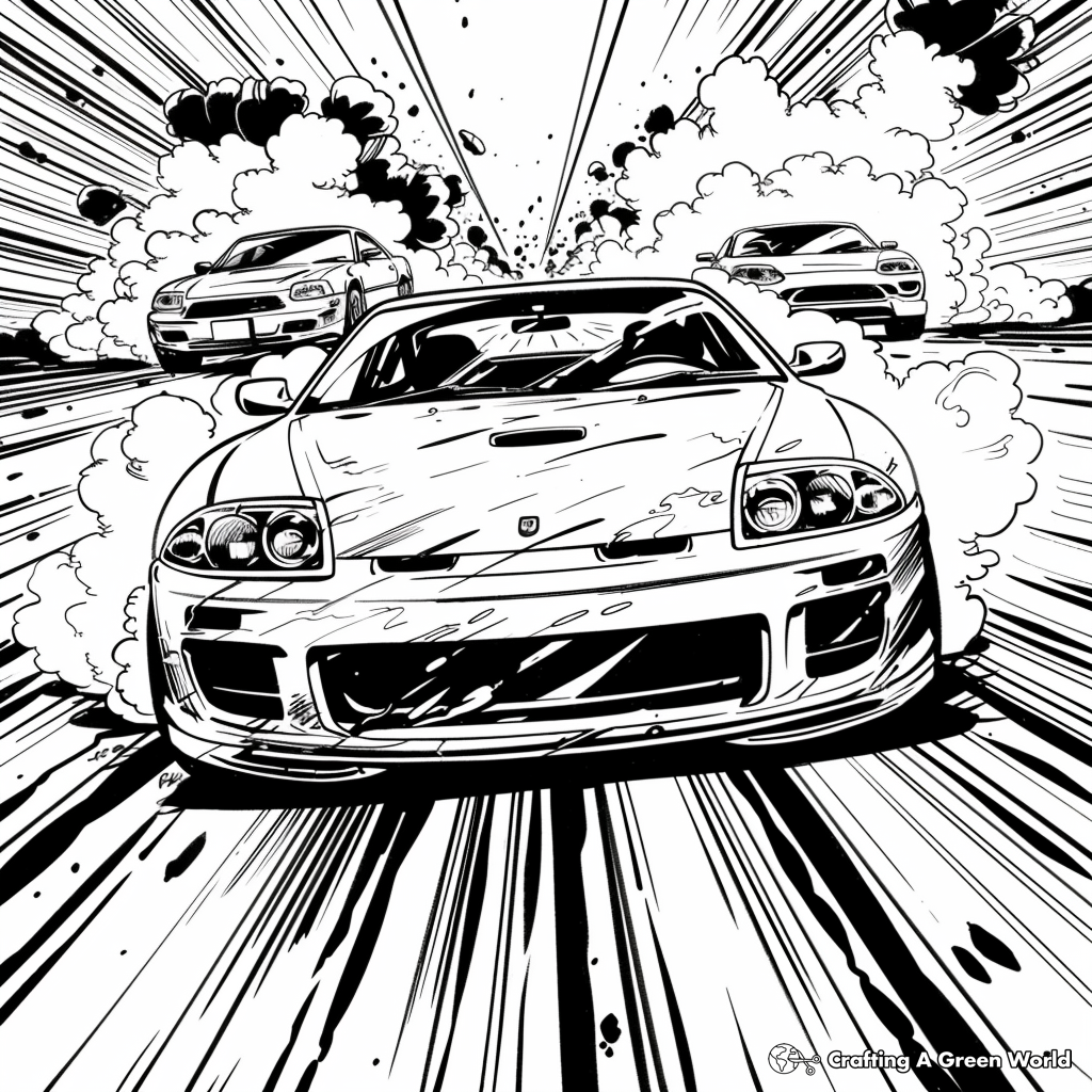 Fast And Furious Coloring Pages Free Printable 