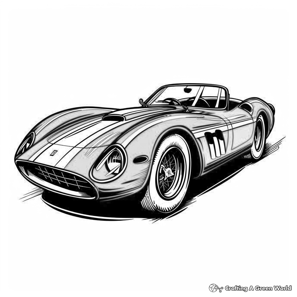 Ferrari Coloring Pages Free Printable 