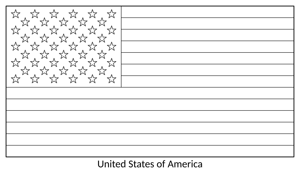 File Flag Of The United States colouring Page svg Wikimedia Commons