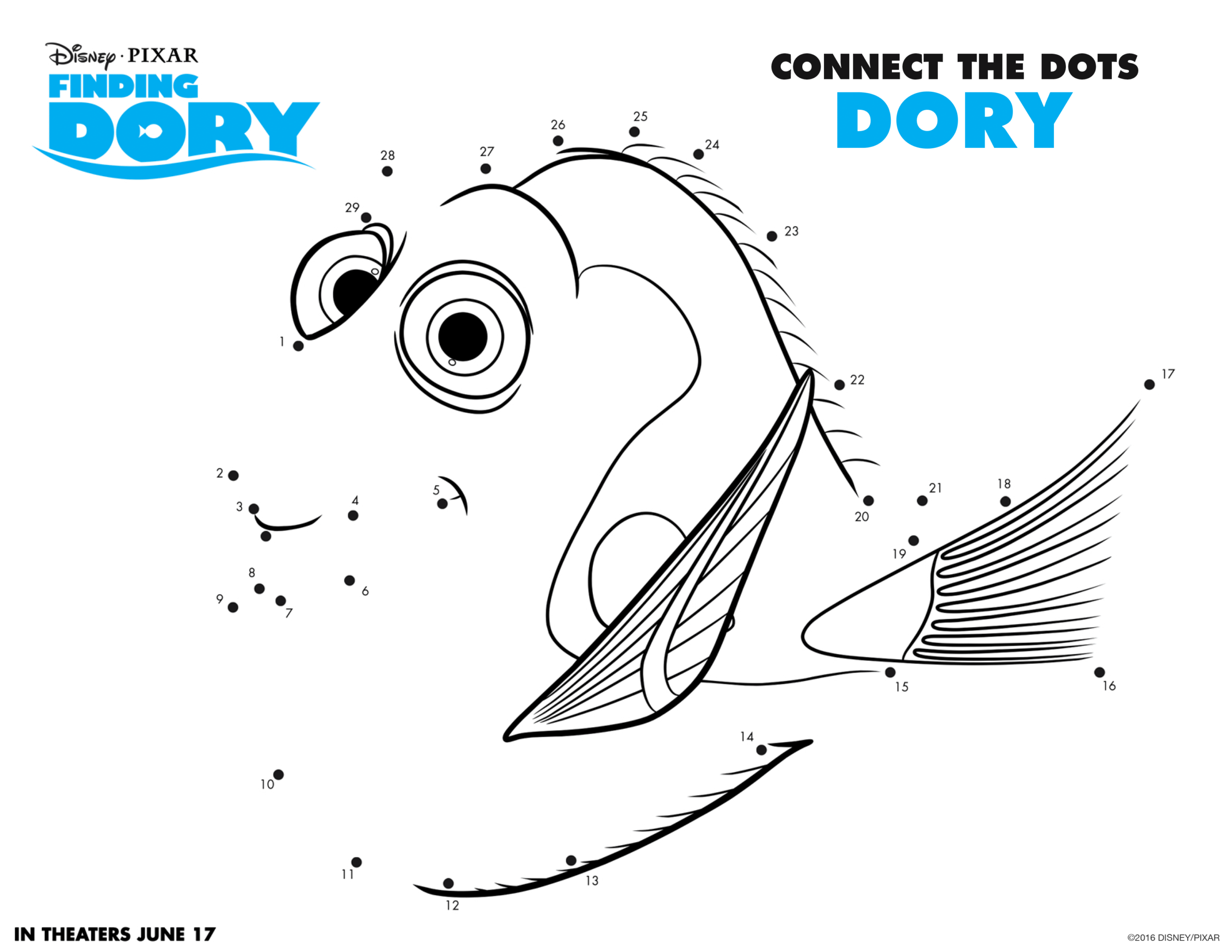 Finding Dory Party Coloring Sheets April Golightly