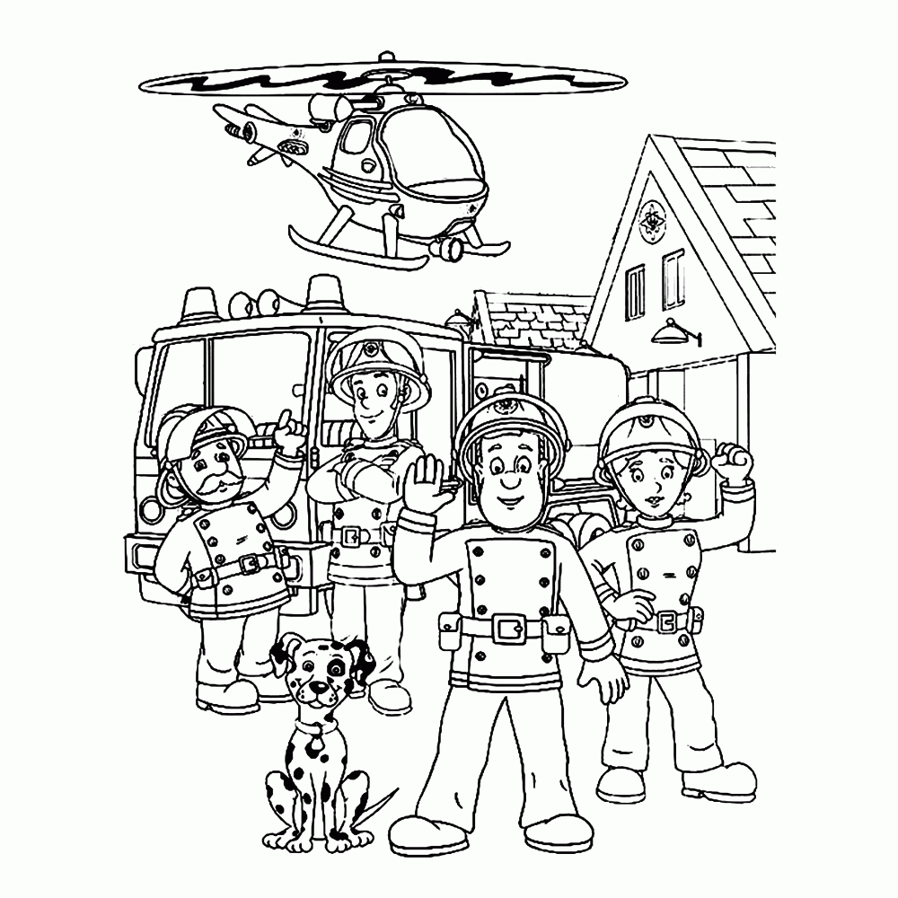Fireman Sam Coloring Pages Best Coloring Pages For Kids