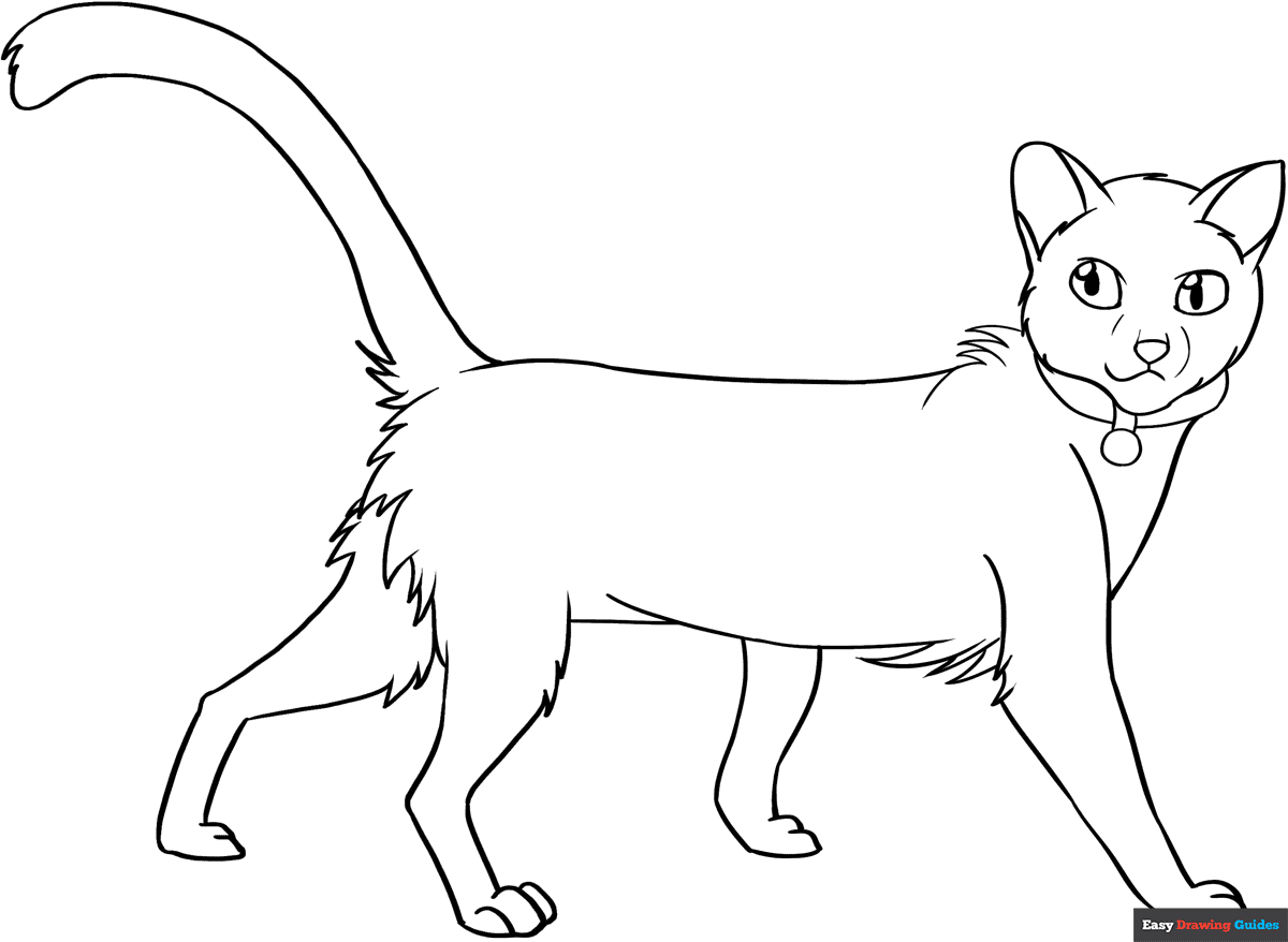 Firestar From Warrior Cats Coloring Page Easy Drawing Guides
