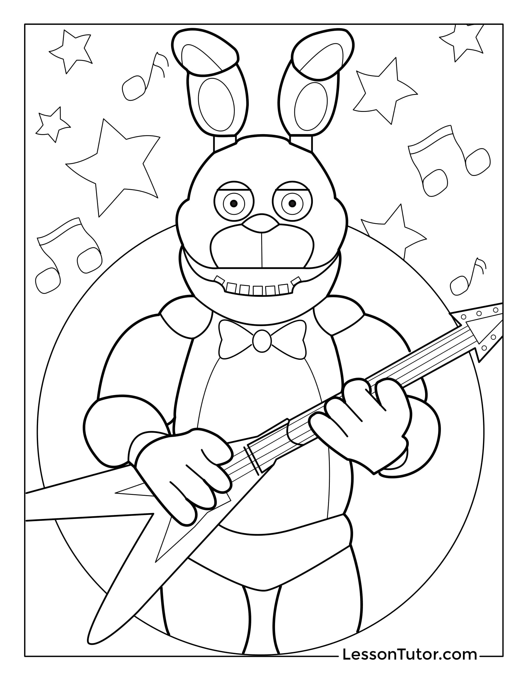 Five Nights At Freddy s Coloring Pages Lesson Tutor