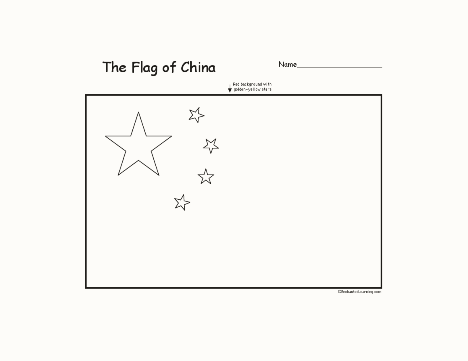 Flag Of China Enchanted Learning