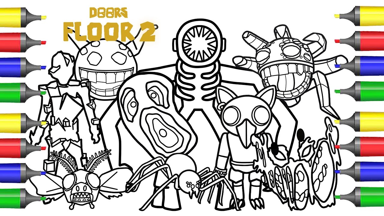roblox doors coloring pages