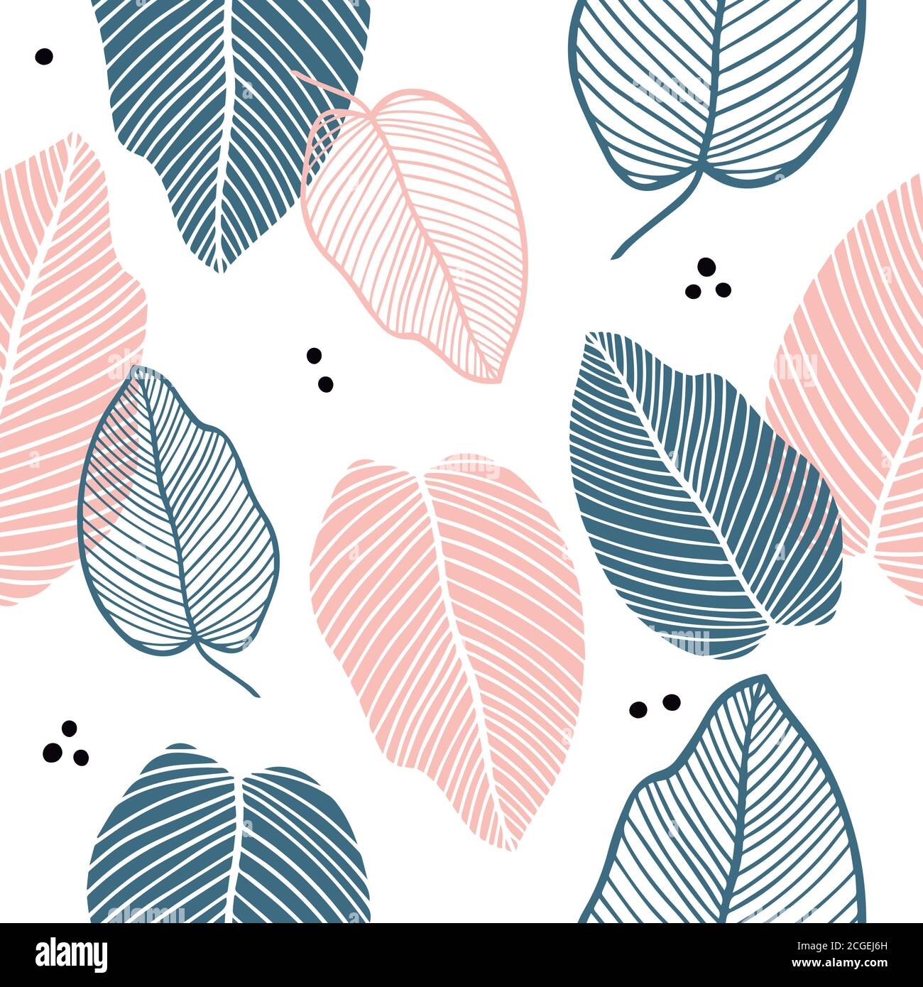 Floral Seamless Pattern Of Leaves In Flat Style Colorful Leaf Endless Background For Textile Print Fabrics Wrapping Paper Season Design Card Dec Stock Vector Image Art Alamy Floral Seamless Pattern Of Leaves In Flat Style Colorful Leaf Endless Background For Textile Print Fabrics Wrapping Paper Season Design Card Dec Stock Vector Image Art Alamy