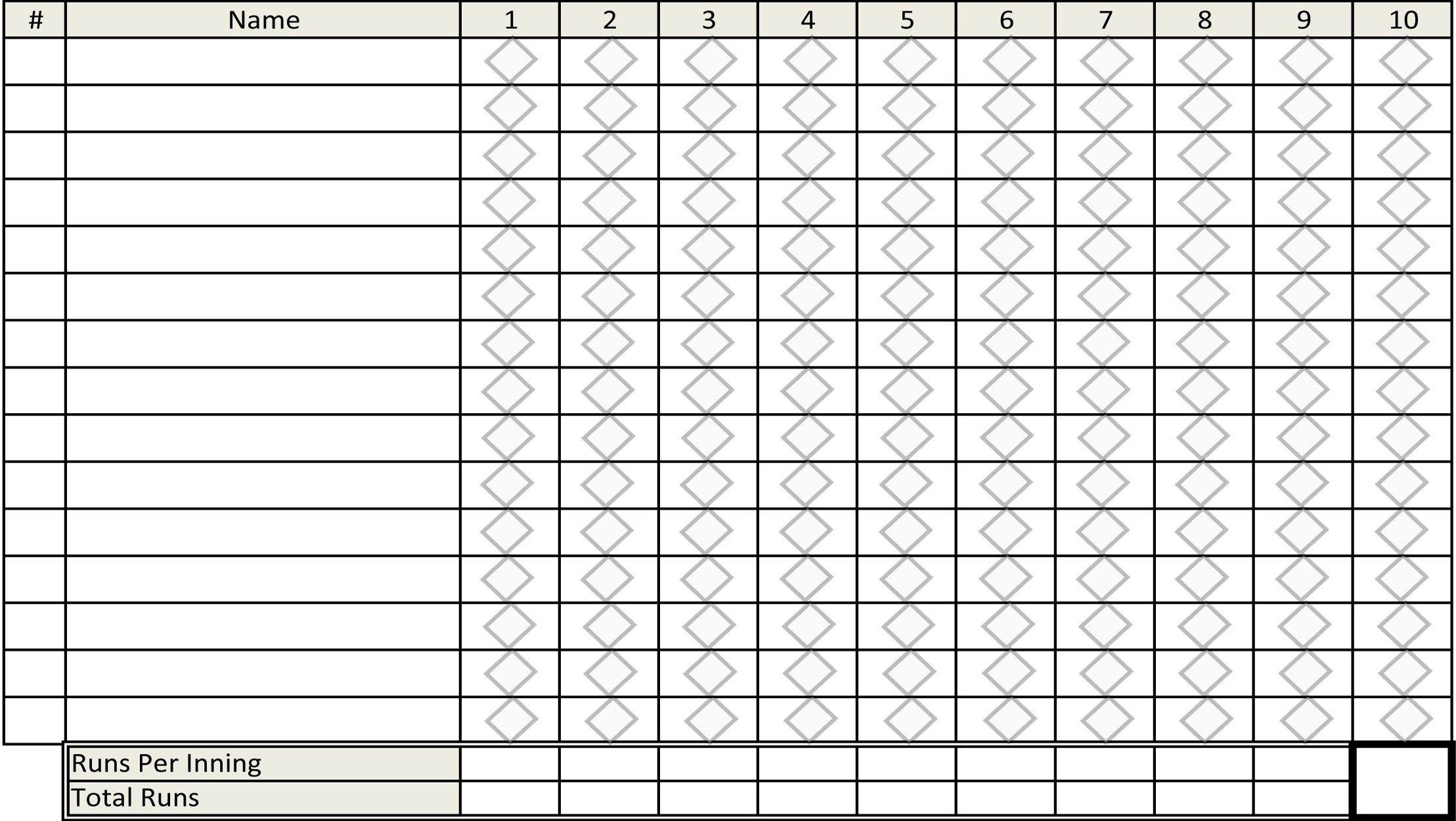 printable softball score sheet printable softball score sheet
