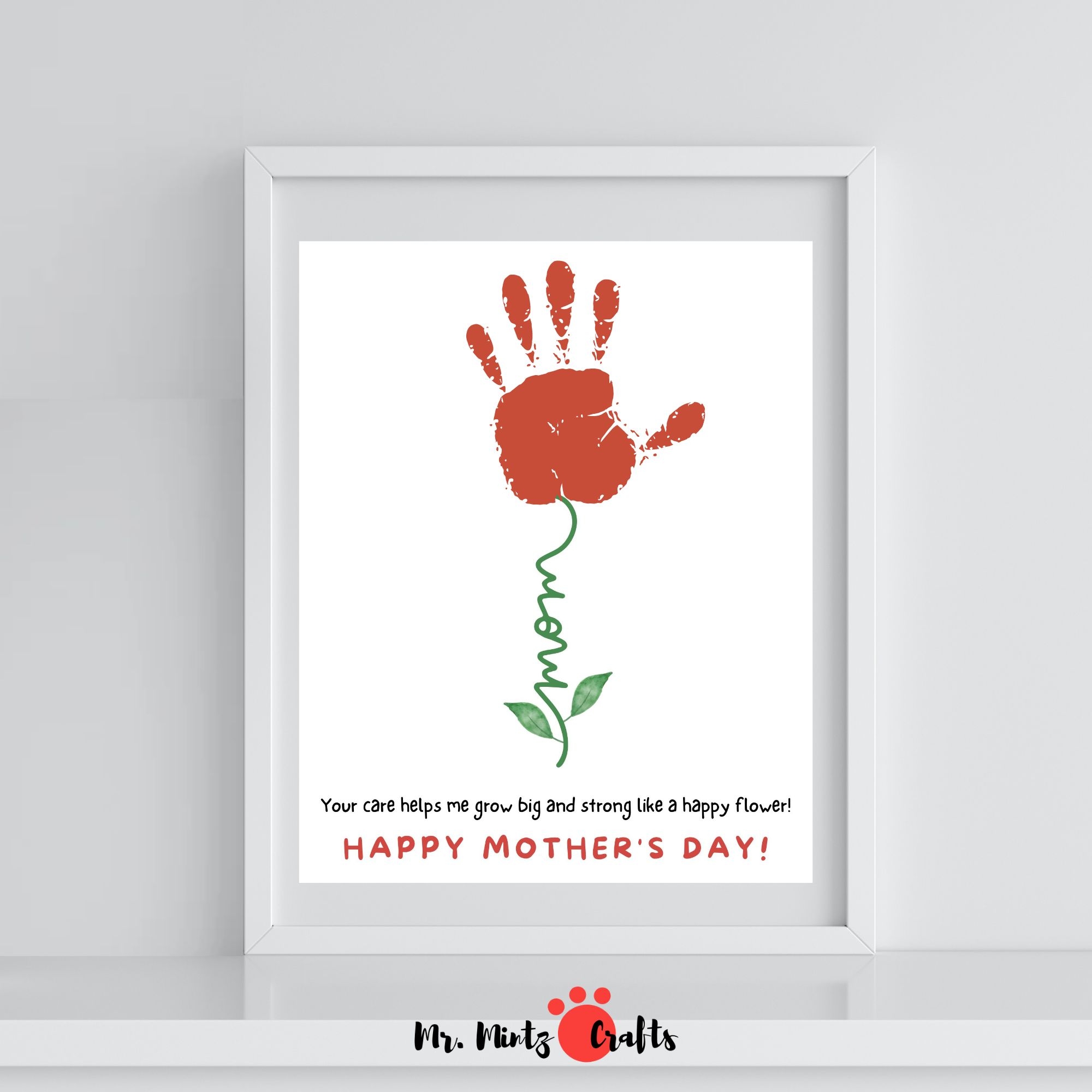 Flower Handprint Art Template Made By Teachers