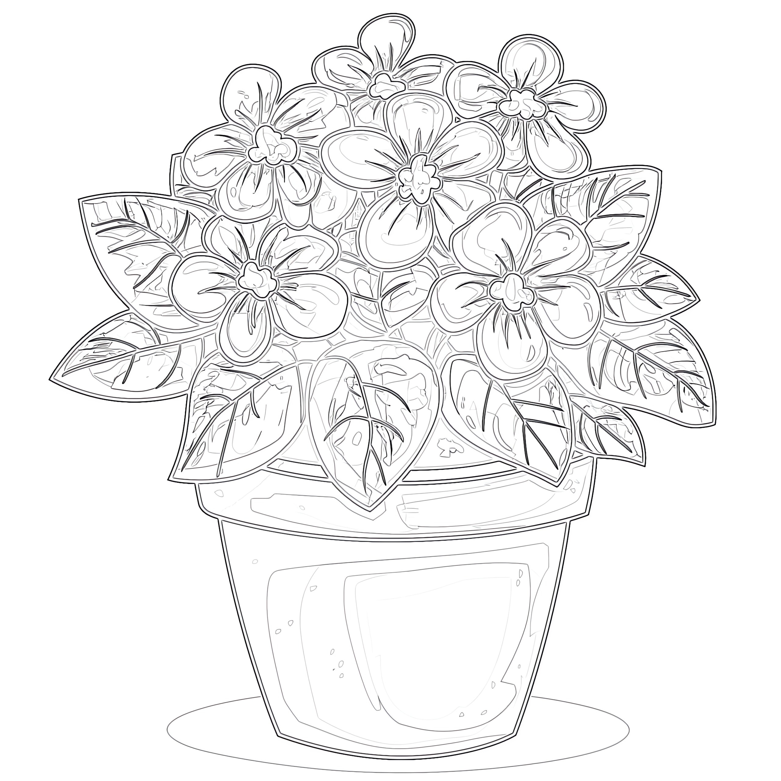 Flower In Pot Coloring Page Coloring Pages Mimi Panda Flower In Pot Coloring Page Coloring Pages Mimi Panda