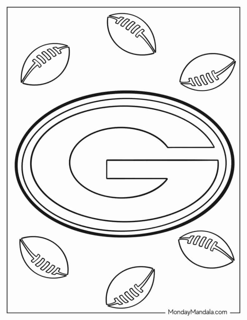 Football Coloring Page For Kids And Adults