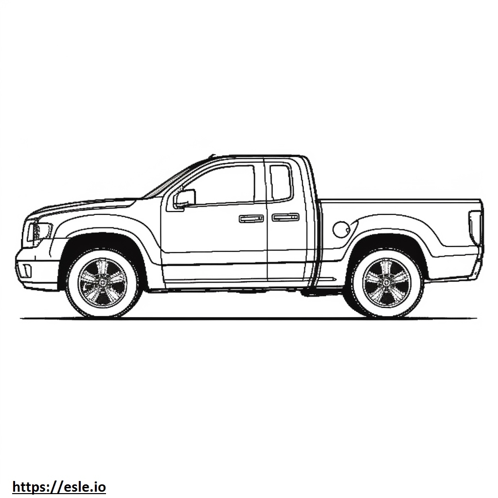 Ford F 150 Lightning 4WD Extended Range Coloring Page