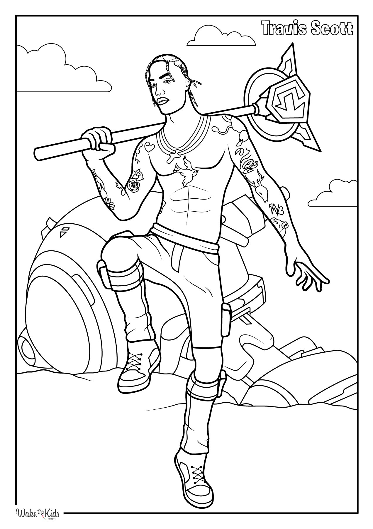 Fortnite Coloring Pages Free Printable PDFs WakeTheKids