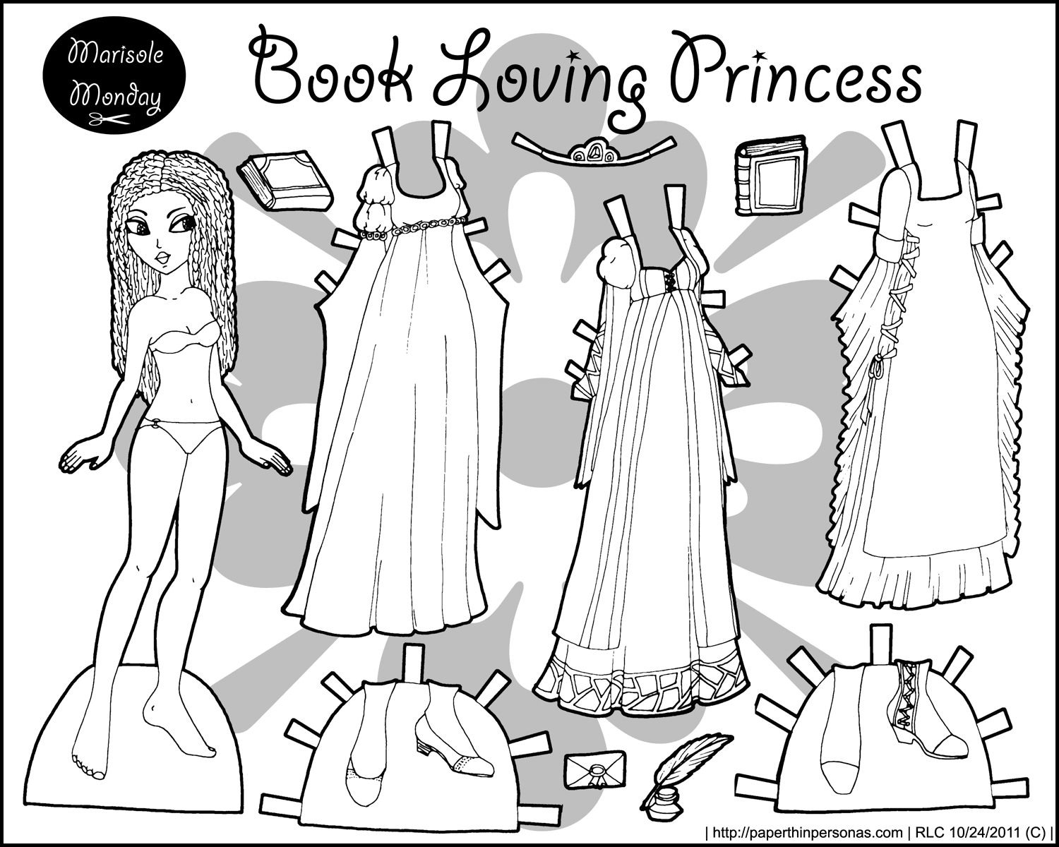 coloring pages for dolls