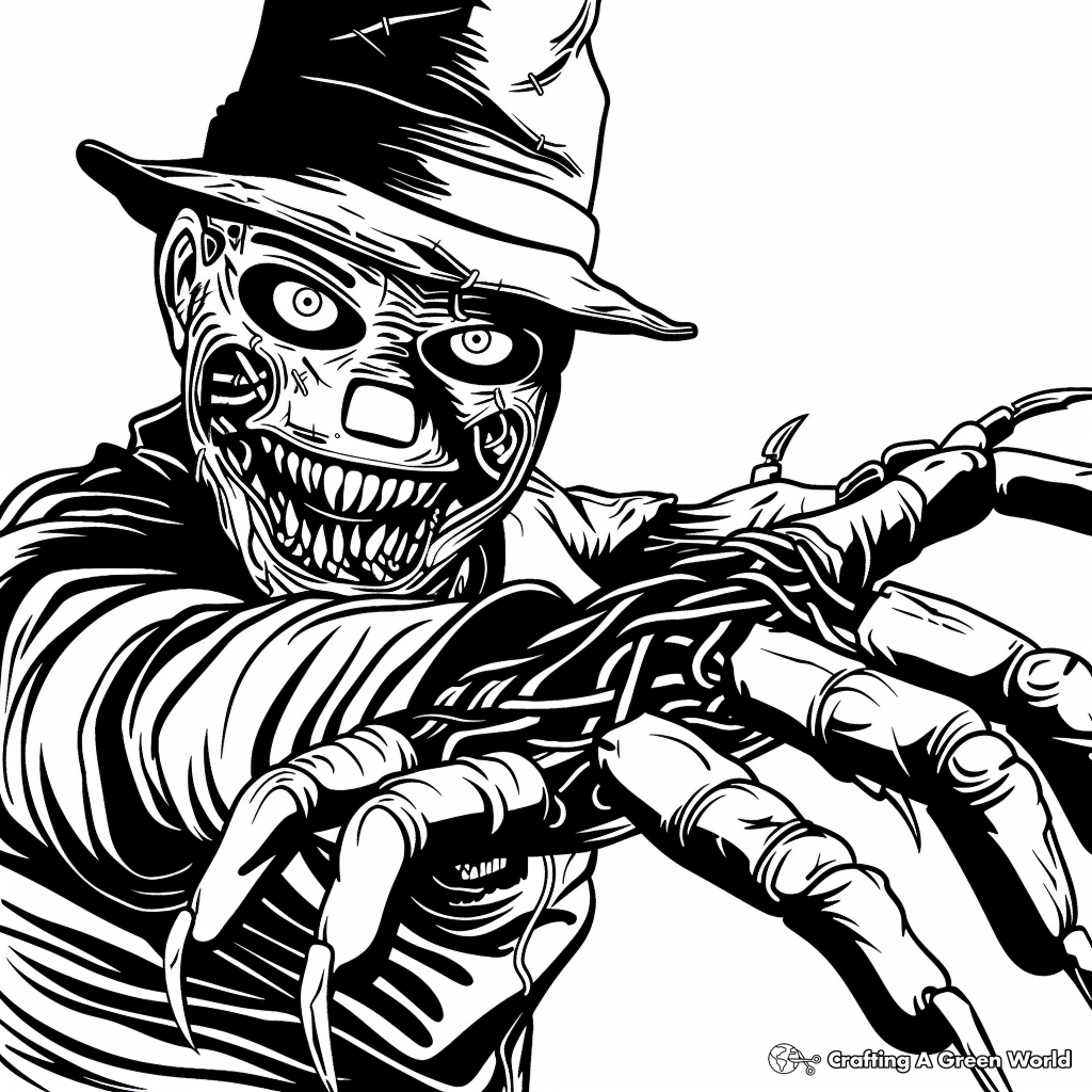 freddy krueger coloring pages