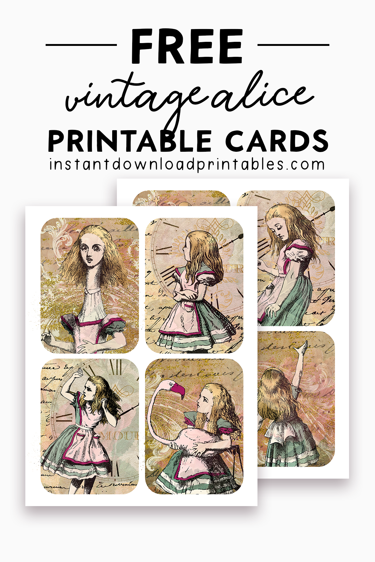 alice and wonderland free printables