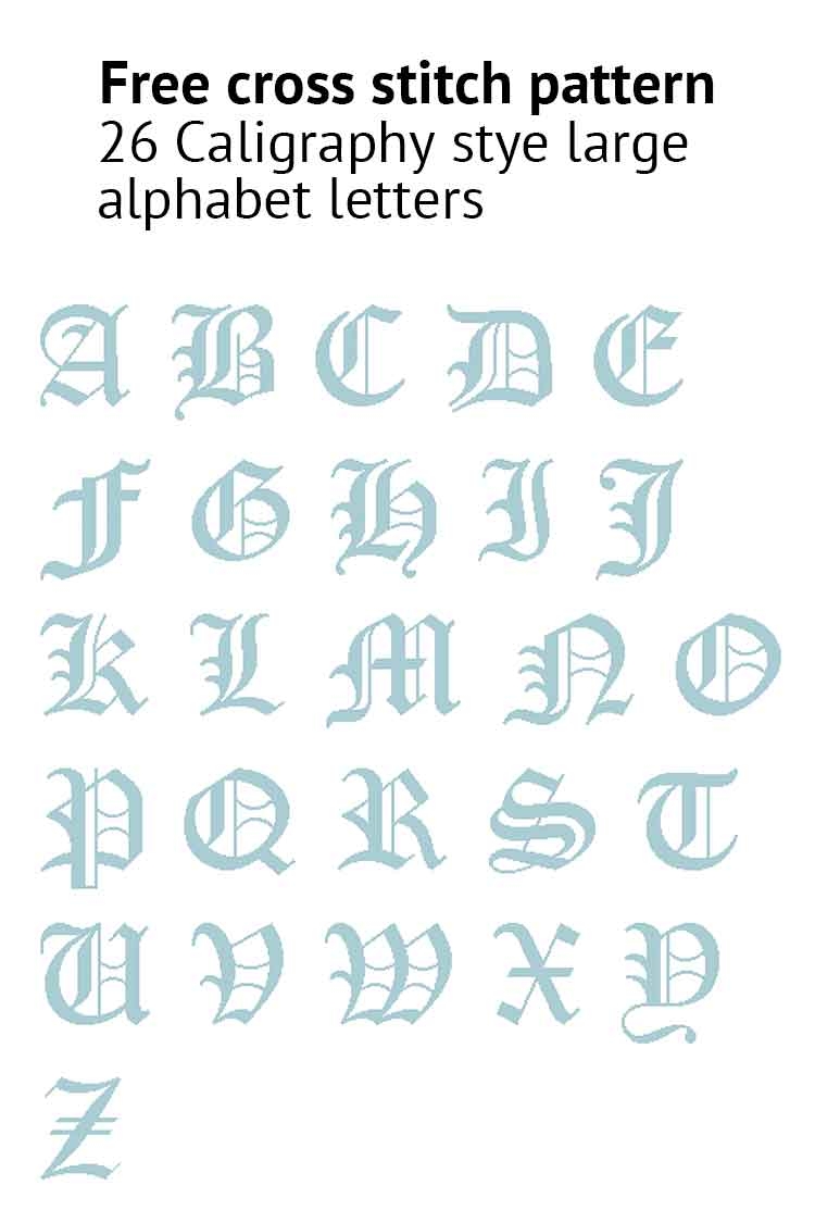 Free Alphabet Pattern Studio Koekoek Modern Cross Stitch Free Alphabet Pattern Studio Koekoek Modern Cross Stitch
