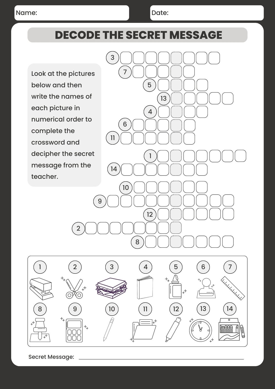 Free And Customizable Crossword Puzzle Templates Canva