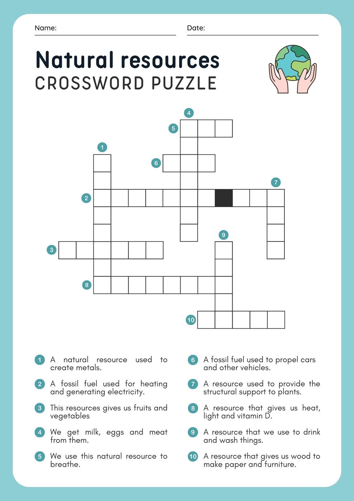 Free And Customizable Crossword Puzzle Templates Canva
