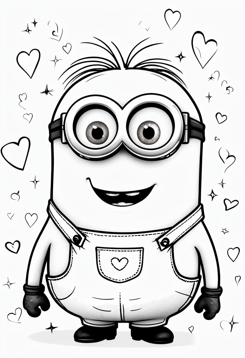 minion coloring pages bob