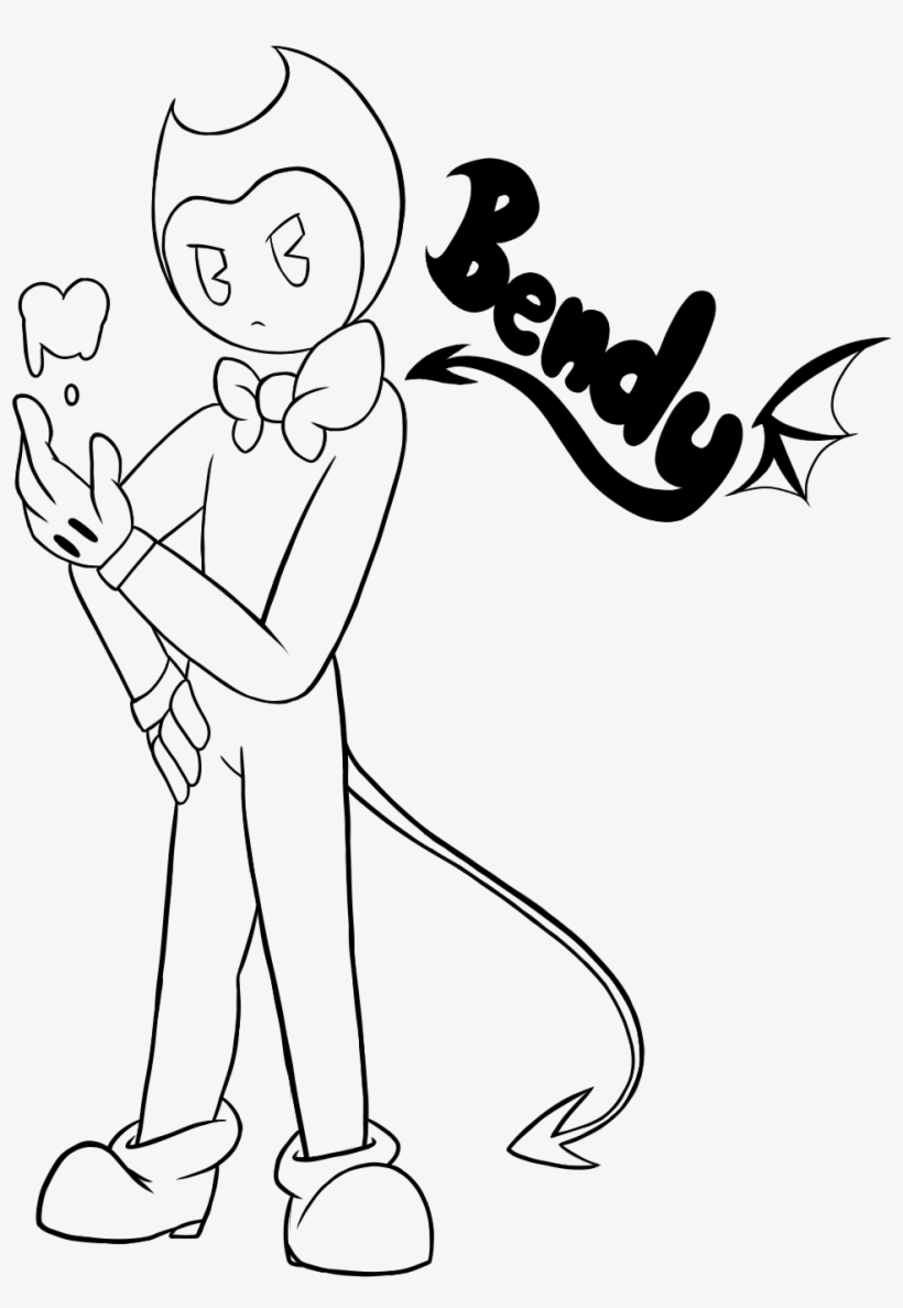 Free Bendy And The Ink Machine Coloring Pages Printable Bendy And The Ink Machine Colouring Free Transparent PNG Download PNGkey