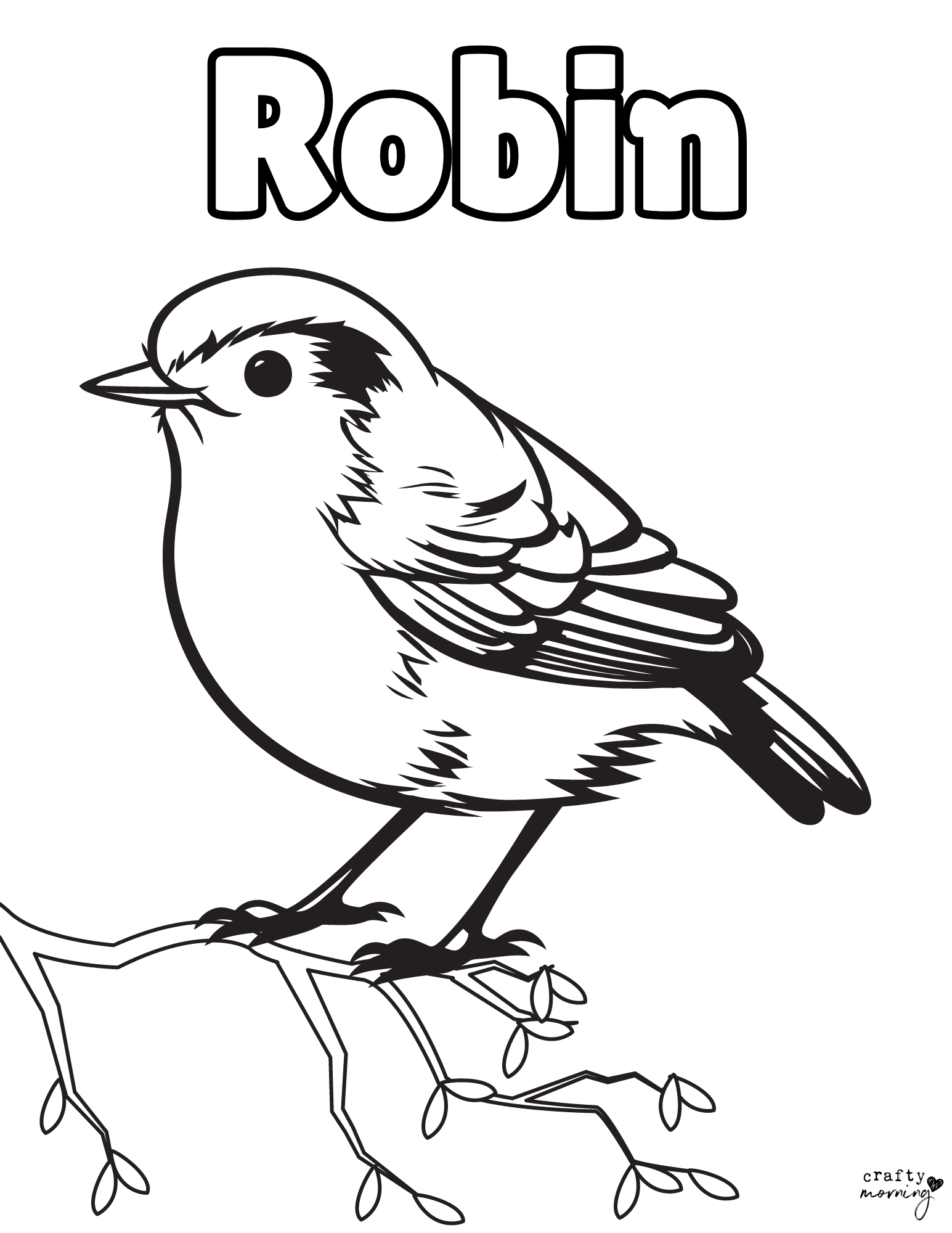 Free Bird Coloring Pages Crafty Morning