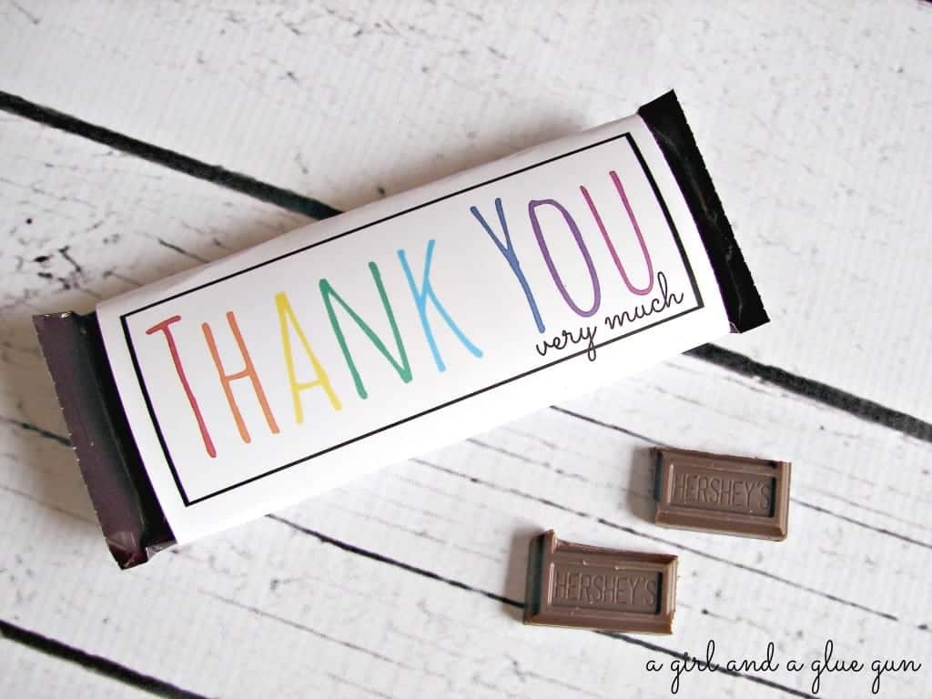 Free Candy Bar Wrapper Thank You and Congrats Printables A Girl And A Glue Gun Free Candy Bar Wrapper Thank You and Congrats Printables A Girl And A Glue Gun