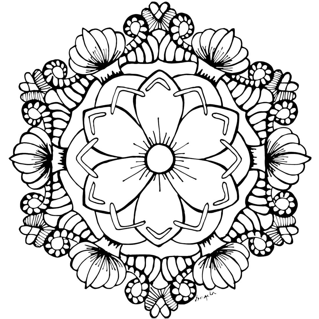 free printable coloring pages of mandalas