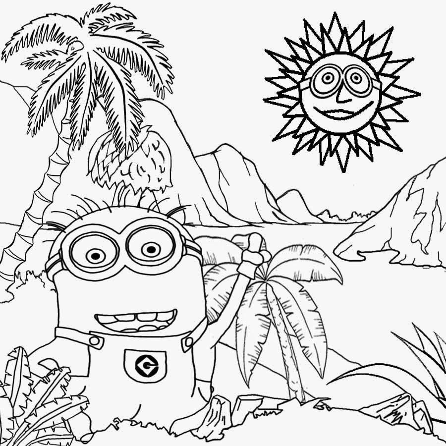 coloring pages printable minions