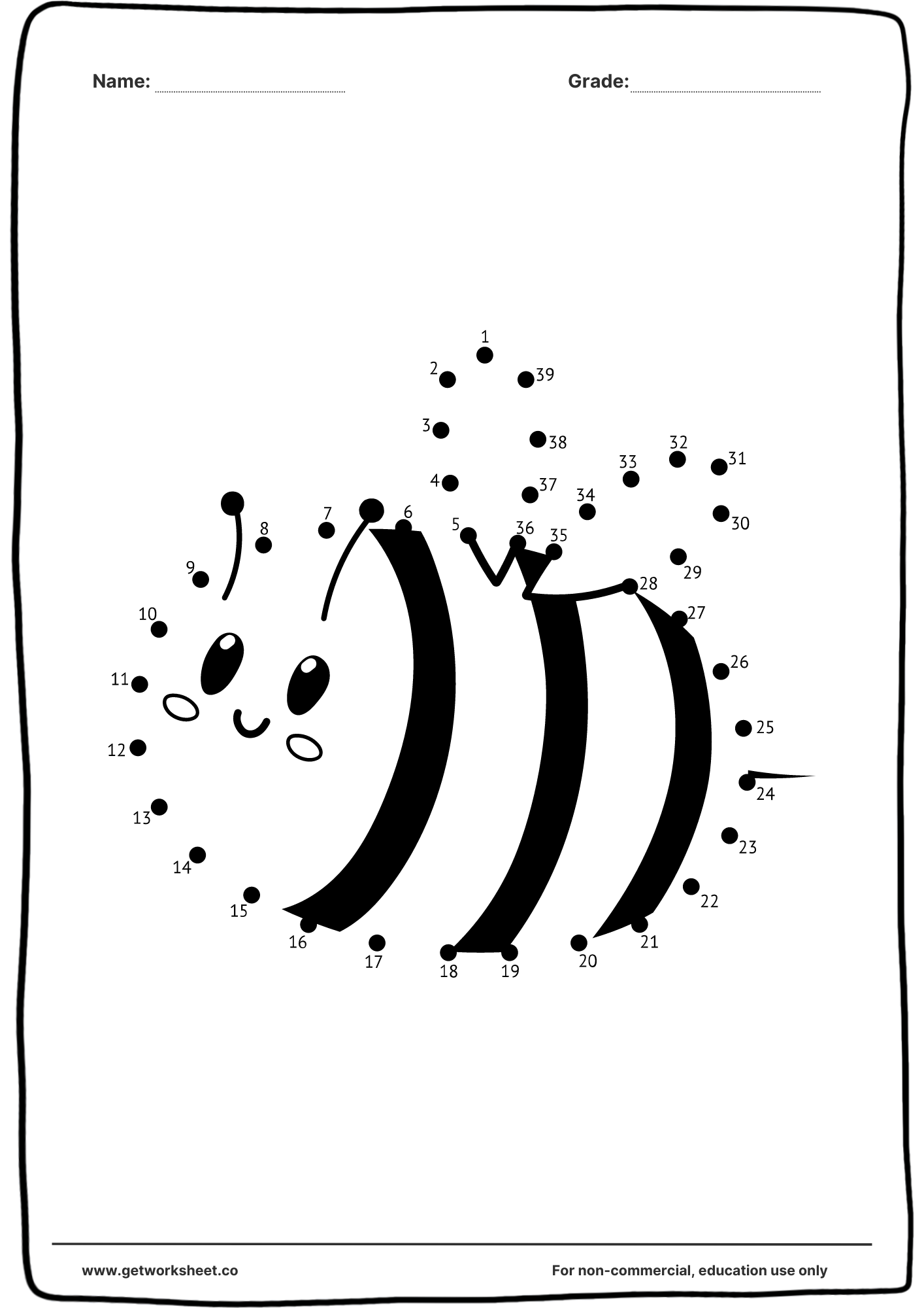 Free Connect The Dots Printable Worksheets Worksheets Get Worksheet