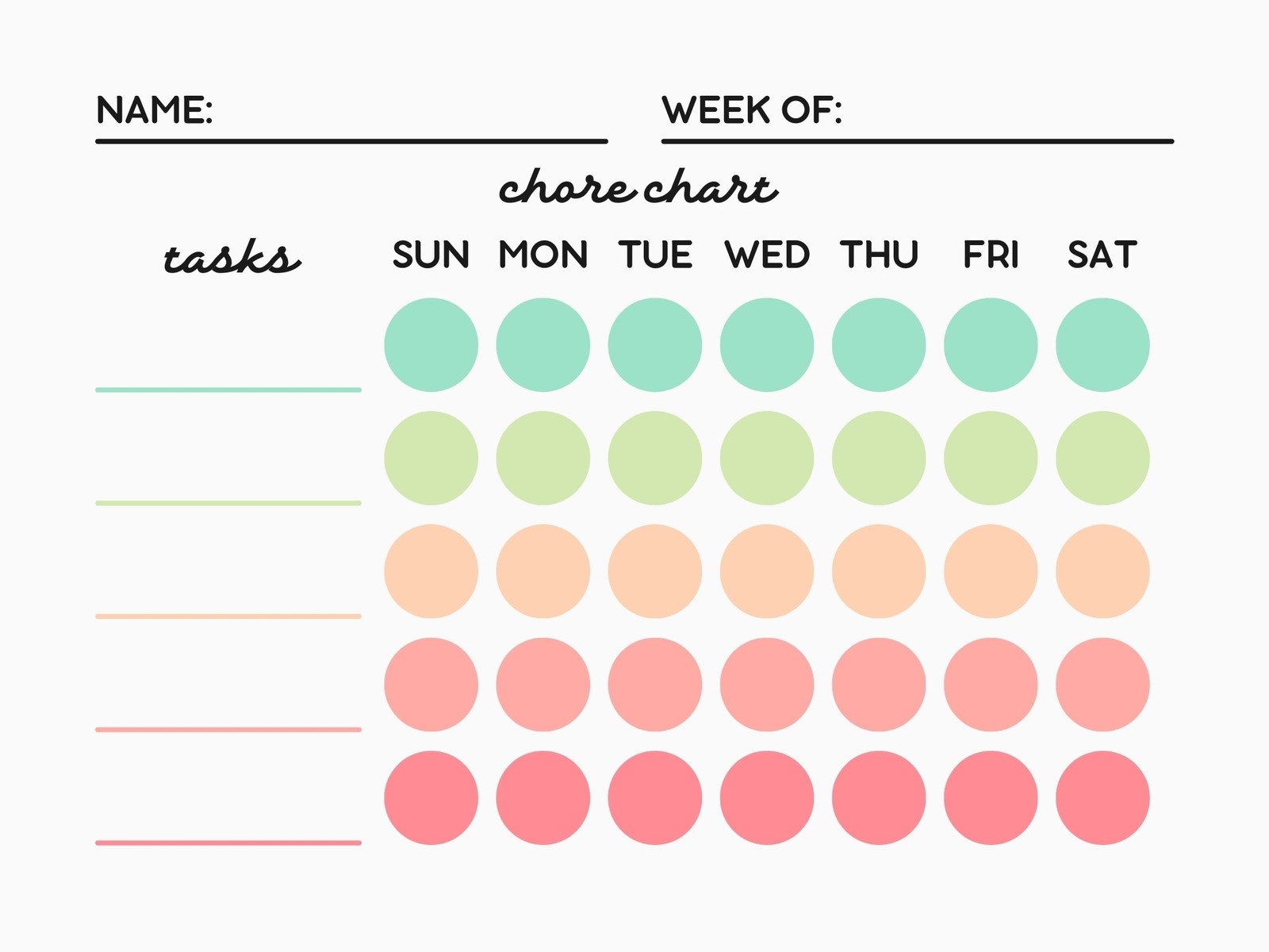 make a chore chart