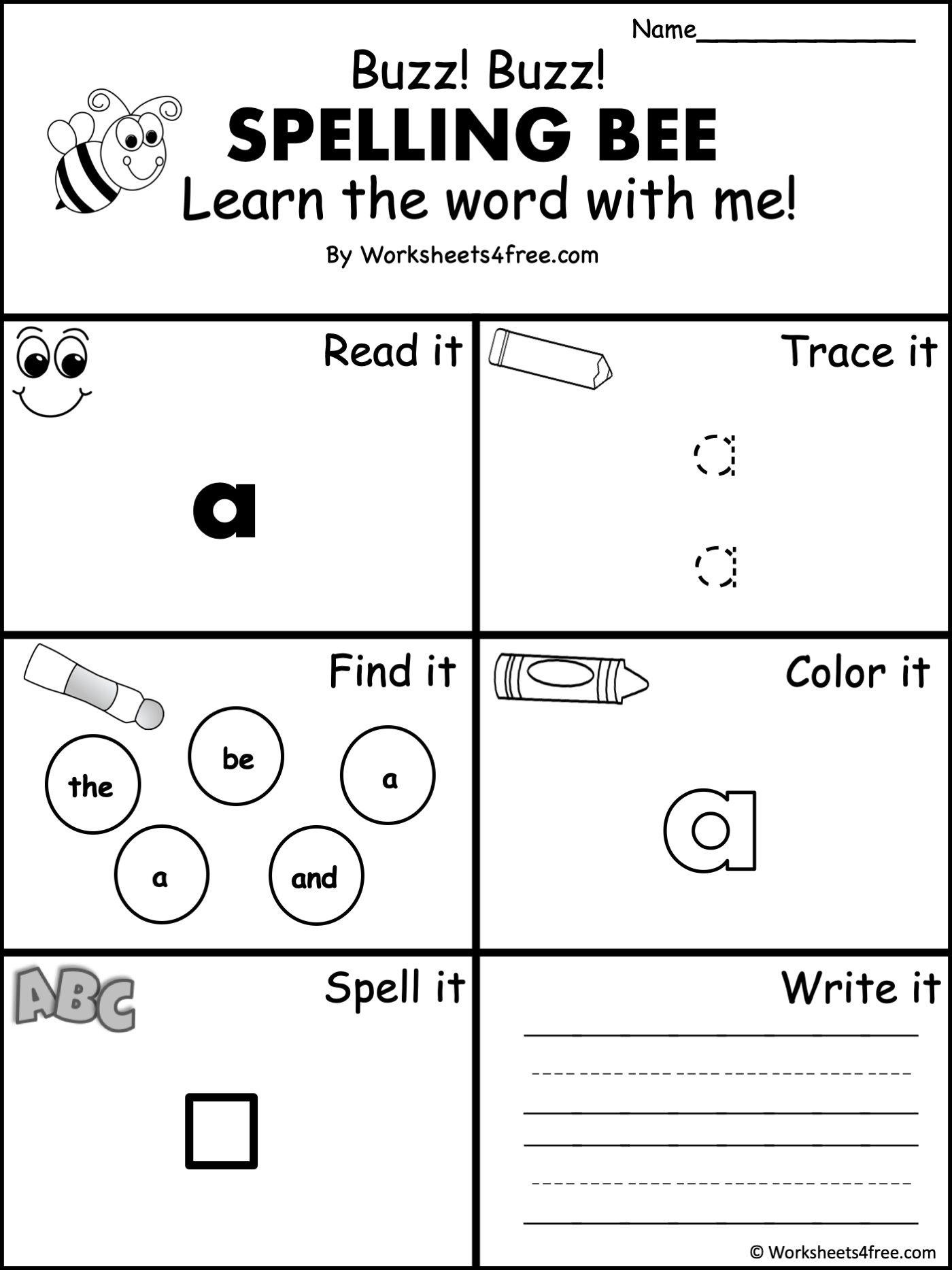 Free Dolch Sight Word Worksheet A Worksheets4Free Free Dolch Sight Word Worksheet A Worksheets4Free