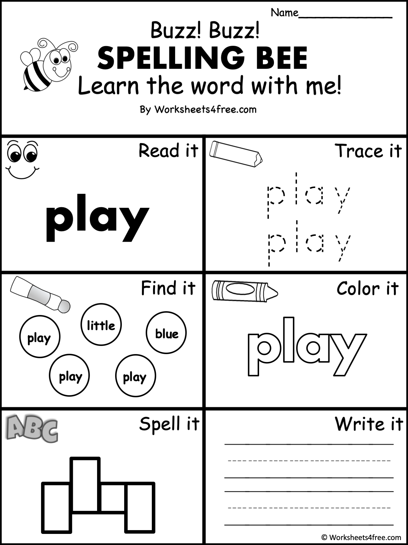 free sight word practice worksheets