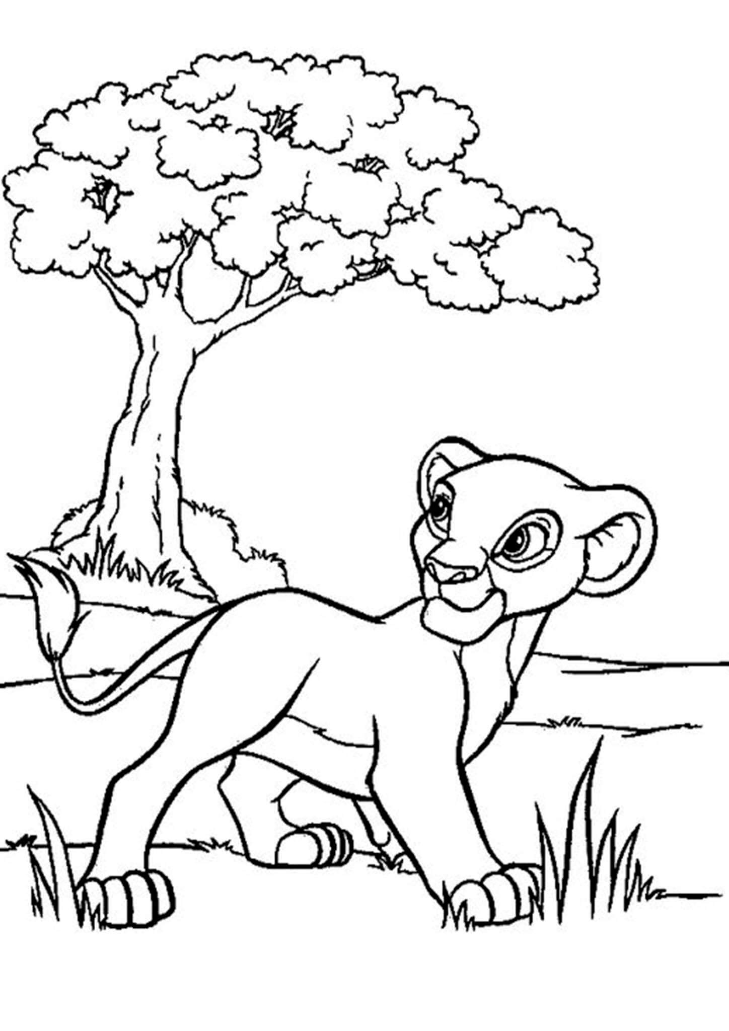 coloring pictures lion king
